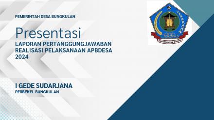 LAPORAN PERTANGGUNGJAWABAN REALISASI PELAKSANAAN APBDESA 2024